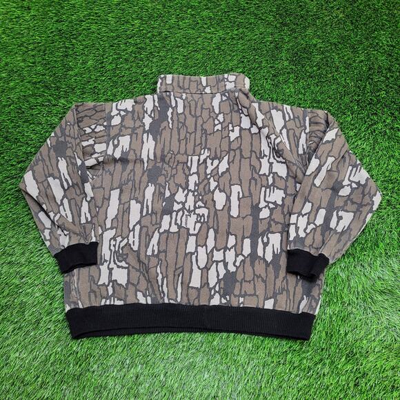 Vintage Treebark Hunting Zip Jacket Women S/M 24x23 Baggy USA - Picture 2 of 12